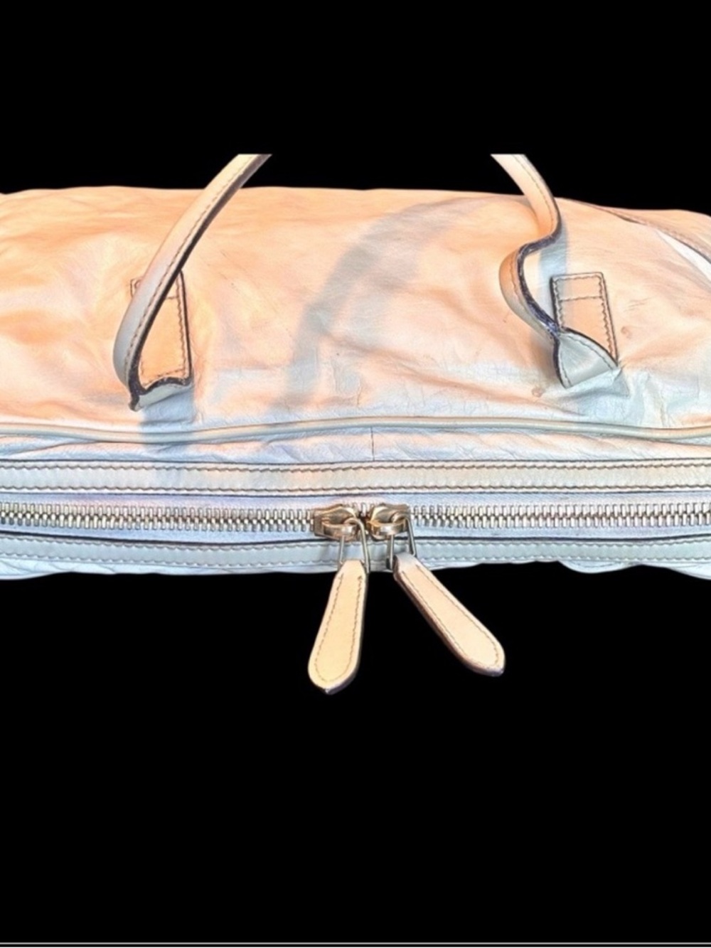 AUTHENTIC GUCCI EGGSHELL BRITT LEATHER SHOULDER BAG-GOLD GG HW-THIS IS THE ONE! - Picture 9 of 9